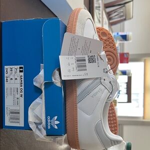 Adidas samba og womens halo/white/gum sneakers